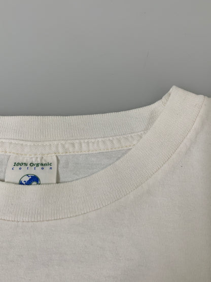 【中古品】【メンズ】 PATAGONIA パタゴニア BENEFICIAL OVAL LOGO TEE 90'S ベネフィシャル オーバルロゴ 半袖Tシャツ 90年代 メンズ トップス ヴィンテージ 144-260720-em-91-min サイズ：M カラー：ホワイト 万代Net店