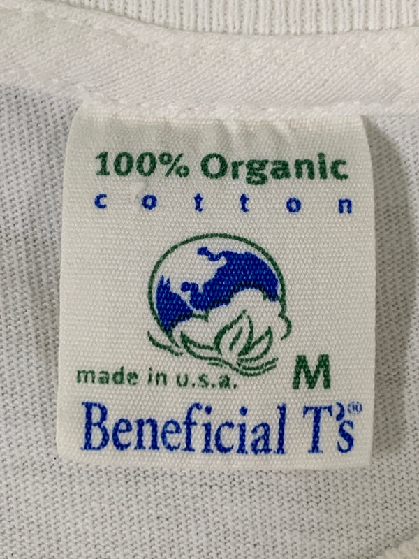 【中古品】【メンズ】 PATAGONIA パタゴニア BENEFICIAL LOGO TEE 90'S ベネフィシャルロゴ 半袖 Tシャツ メンズ トップス 90年代 ヴィンテージ 144-260717-em-14-min サイズ：M カラー：ホワイト 万代Net店