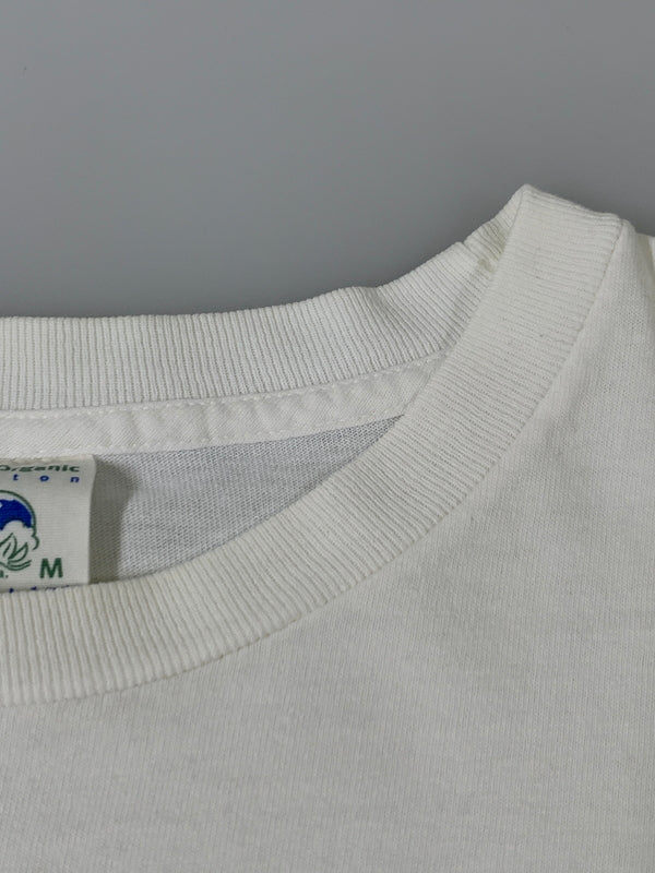 【中古品】【メンズ】 PATAGONIA パタゴニア BENEFICIAL LOGO TEE 90'S ベネフィシャルロゴ 半袖 Tシャツ メンズ トップス 90年代 ヴィンテージ 144-260717-em-14-min サイズ：M カラー：ホワイト 万代Net店
