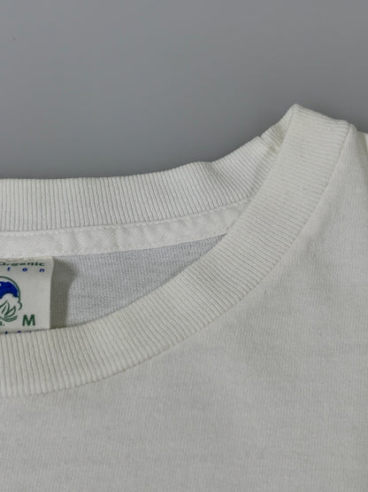 【中古品】【メンズ】 PATAGONIA パタゴニア BENEFICIAL LOGO TEE 90'S ベネフィシャルロゴ 半袖 Tシャツ メンズ トップス 90年代 ヴィンテージ 144-260717-em-14-min サイズ：M カラー：ホワイト 万代Net店