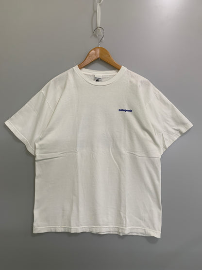 【現状渡し品】【メンズ】 PATAGONIA パタゴニア BENEFICIAL 北斎 PRINT TEE 90'S ベネフィシャル プリント Tシャツ メンズ トップス 90年代 ヴィンテージ 144-260717-em-15-min サイズ：Ｌ カラー：ホワイト 万代Net店