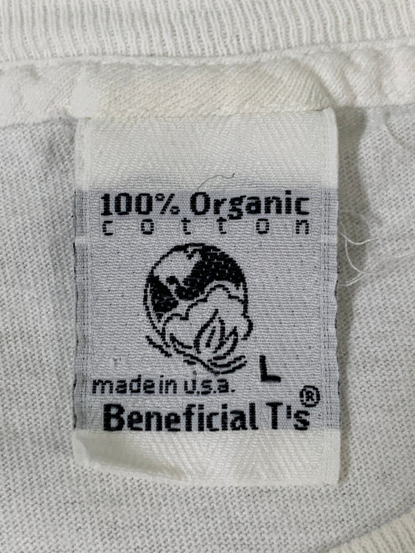 【現状渡し品】【メンズ】 PATAGONIA パタゴニア BENEFICIAL 北斎 PRINT TEE 90'S ベネフィシャル プリント Tシャツ メンズ トップス 90年代 ヴィンテージ 144-260717-em-15-min サイズ：Ｌ カラー：ホワイト 万代Net店