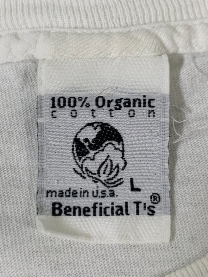 【現状渡し品】【メンズ】 PATAGONIA パタゴニア BENEFICIAL 北斎 PRINT TEE 90'S ベネフィシャル プリント Tシャツ メンズ トップス 90年代 ヴィンテージ 144-260717-em-15-min サイズ：Ｌ カラー：ホワイト 万代Net店