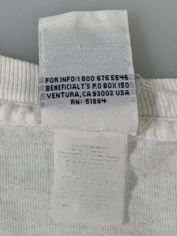 【現状渡し品】【メンズ】 PATAGONIA パタゴニア BENEFICIAL 北斎 PRINT TEE 90'S ベネフィシャル プリント Tシャツ メンズ トップス 90年代 ヴィンテージ 144-260717-em-15-min サイズ：Ｌ カラー：ホワイト 万代Net店