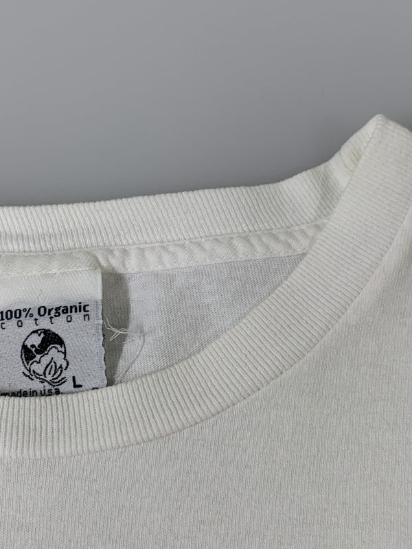 【現状渡し品】【メンズ】 PATAGONIA パタゴニア BENEFICIAL 北斎 PRINT TEE 90'S ベネフィシャル プリント Tシャツ メンズ トップス 90年代 ヴィンテージ 144-260717-em-15-min サイズ：Ｌ カラー：ホワイト 万代Net店