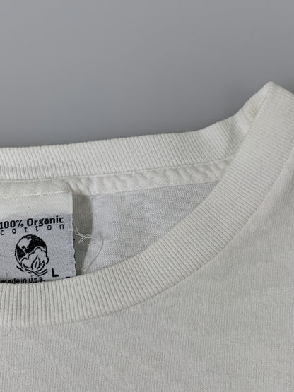 【現状渡し品】【メンズ】 PATAGONIA パタゴニア BENEFICIAL 北斎 PRINT TEE 90'S ベネフィシャル プリント Tシャツ メンズ トップス 90年代 ヴィンテージ 144-260717-em-15-min サイズ：Ｌ カラー：ホワイト 万代Net店