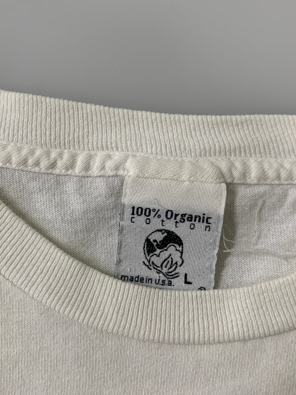 【現状渡し品】【メンズ】 PATAGONIA パタゴニア BENEFICIAL 北斎 PRINT TEE 90'S ベネフィシャル プリント Tシャツ メンズ トップス 90年代 ヴィンテージ 144-260717-em-15-min サイズ：Ｌ カラー：ホワイト 万代Net店