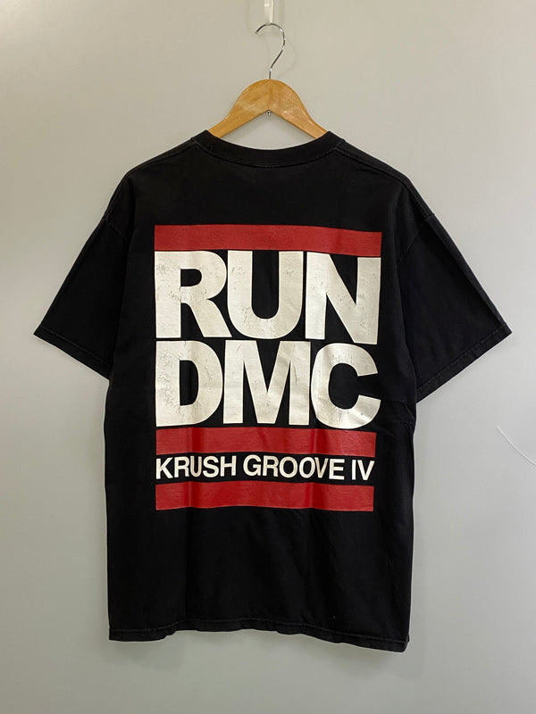 【中古品】【メンズ】 USED ユーズド RUN DMC KRUSH GROOVE IV TEE ラン DMC クラッシュグルーヴ フォース ティー 半袖 ショートスリーブ Tシャツ 146-260724-hu-19-min カラー：ブラック 万代Net店