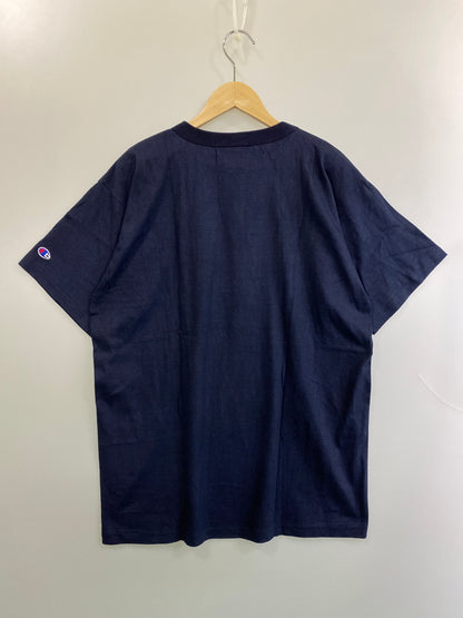 【中古品】【メンズ】 CHAMPION チャンピオン 90'S LOGO TEE 90年代 半袖 ロゴ Tシャツ メンズ トップス 90年代 ヴィンテージ 146-260717-em-34-min サイズ：XL カラー：ネイビー 万代Net店