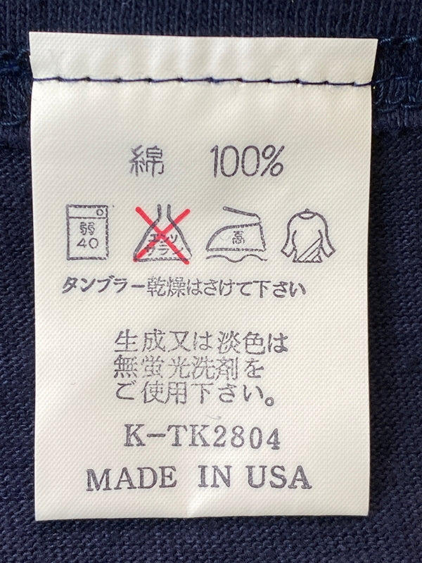 【中古品】【メンズ】 CHAMPION チャンピオン 90'S LOGO TEE 90年代 半袖 ロゴ Tシャツ メンズ トップス 90年代 ヴィンテージ 146-260717-em-34-min サイズ：XL カラー：ネイビー 万代Net店