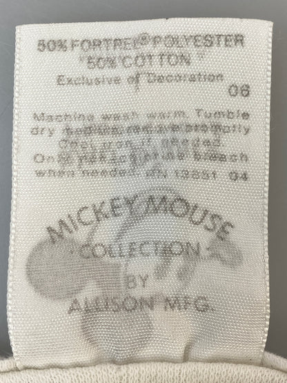 【現状渡し品】【メンズ】 DISNEY ディズニー 80'S MICKEY MOUSE 両面 TEE 80年代 ミッキーマウス 両面 ティー 半袖 ショートスリーブ Tシャツ 146-260724-hu-20-min サイズ：L カラー：ホワイト 万代Net店