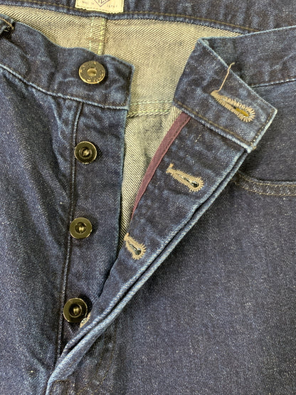 【中古品】【メンズ】 POST OVERALLS ポストオーバーオールズ NO.1 FIVE POCKET DENIM 1382-120W ナンバーワン ファイブポケット デニム パンツ メンズ ボトムス ジーンズ 156-260717-em-17-min サイズ：M カラー：インディゴブルー 万代Net店