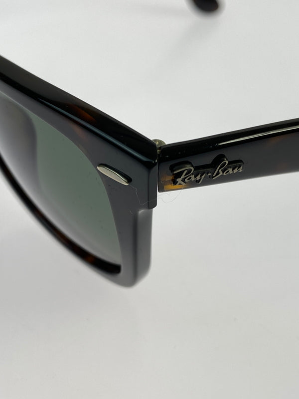 【中古品】【メンズ】 RAY-BAN レイバン RB2140-F WAYFARER SUNGLASSES サングラス アイウェア 203-260719-AS-40-min サイズ：52□22-150 カラー：ブラウン 万代Net店