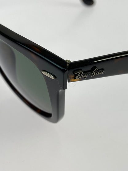 【中古品】【メンズ】 RAY-BAN レイバン RB2140-F WAYFARER SUNGLASSES サングラス アイウェア 203-260719-AS-40-min サイズ：52□22-150 カラー：ブラウン 万代Net店
