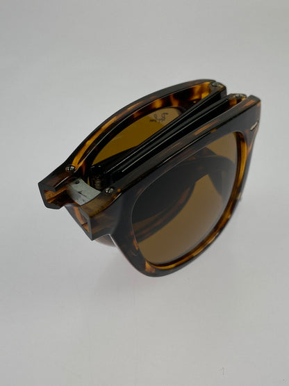 【中古品】【メンズ】 RAY-BAN レイバン FOLDING WAYFARER サングラス アイウェア 折りたたみ 203-260719-AS-39-min サイズ：50□22 カラー：ブラウン 万代Net店