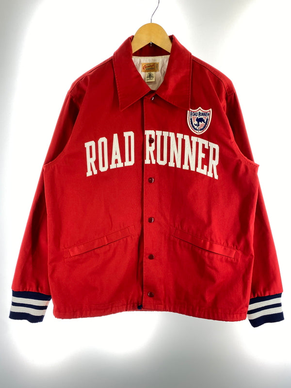 【中古品】【メンズ】 CHESWICK チェスウィック COLLEGE LOGO JACKET カレッジ ロゴ ジャケット アウター 145-260727-jt-01-min サイズ：L カラー：レッド 万代Net店