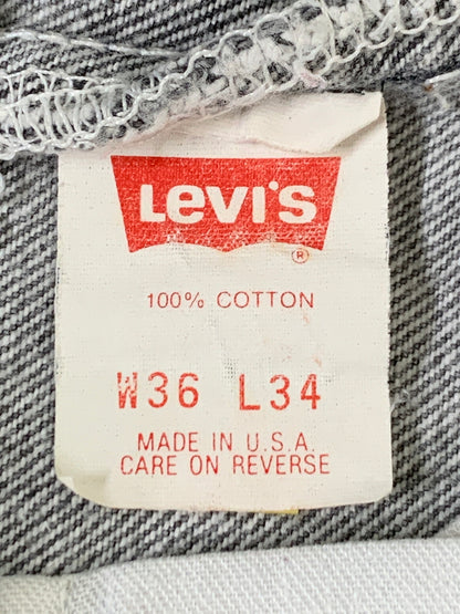 【中古品】【メンズ】 LEVI'S リーバイス 先染めBLACK DENIM PANT 501-0658 ブラック デニム パンツ メンズ ボトムス ジーンズ ジーパン 157-260717-em-20-min サイズ：W36L34 カラー：グレー 万代Net店