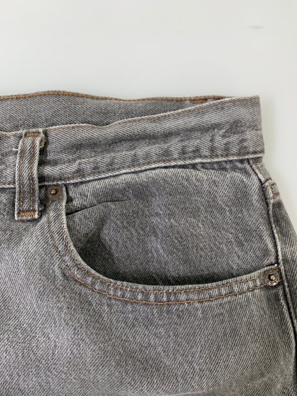 【中古品】【メンズ】 LEVI'S リーバイス 先染めBLACK DENIM PANT 501-0658 ブラック デニム パンツ メンズ ボトムス ジーンズ ジーパン 157-260717-em-20-min サイズ：W36L34 カラー：グレー 万代Net店