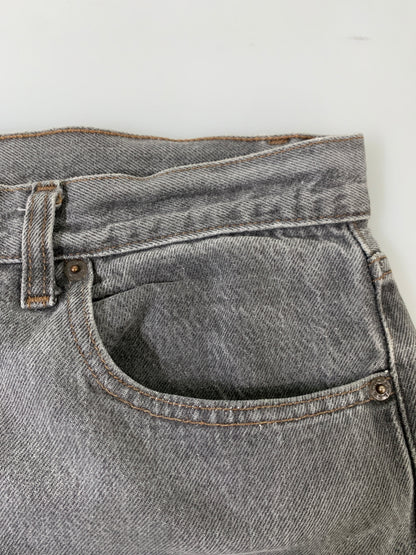 【中古品】【メンズ】 LEVI'S リーバイス 先染めBLACK DENIM PANT 501-0658 ブラック デニム パンツ メンズ ボトムス ジーンズ ジーパン 157-260717-em-20-min サイズ：W36L34 カラー：グレー 万代Net店