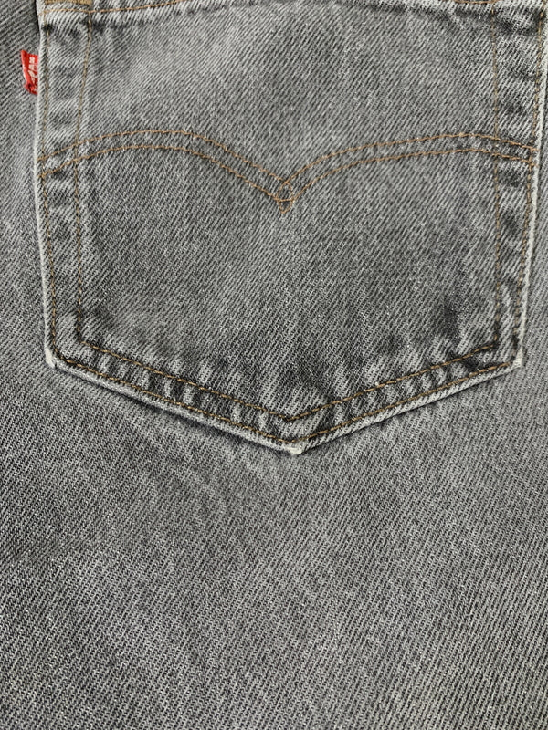 【中古品】【メンズ】 LEVI'S リーバイス 先染めBLACK DENIM PANT 501-0658 ブラック デニム パンツ メンズ ボトムス ジーンズ ジーパン 157-260717-em-20-min サイズ：W36L34 カラー：グレー 万代Net店