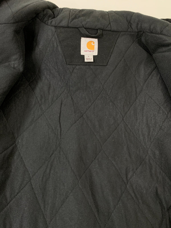 【中古品】【メンズ】 CARHARTT カーハート DUCK ACTIVE JACKET 103940-BLK ダック アクティブジャケット キャンバス生地 メンズ アウター 146-260717-em-07-min サイズ：Ｌ カラー：ブラック 万代Net店