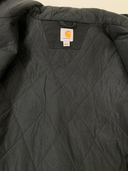 【中古品】【メンズ】 CARHARTT カーハート DUCK ACTIVE JACKET 103940-BLK ダック アクティブジャケット キャンバス生地 メンズ アウター 146-260717-em-07-min サイズ：Ｌ カラー：ブラック 万代Net店