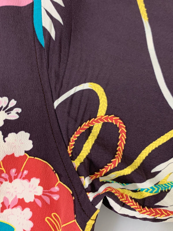 【中古品】【メンズ】 SUN SURF RAYON S/S SPECIAL EDITION JAPANESE BAZAAR THE CRY OF CRANE SS38679 レーヨン 半袖 鶴 アロハシャツ 145-260717-em-10-min サイズ：M カラー：マルチカラー 万代Net店