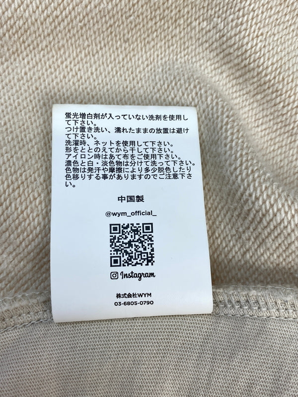 【中古品】【メンズ】 WYM LIDNM ウィム バイ リドム PA442 ヘビーウェイト プルオーバー パーカ 147-260727-jt-06-min サイズ：M カラー：ライトベージュ系 万代Net店
