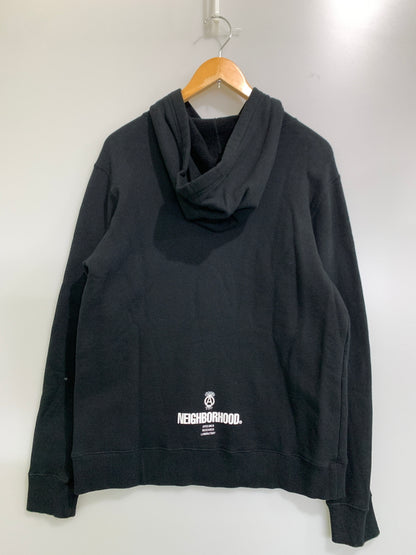 【中古品】【メンズ】 NEIGHBORHOOD ネイバーフッド 181FPNH-CSM05 SRL.ROOTS C-HOODED.LS プルオーバーパーカー 142-260718-AS-31-min サイズ：L カラー：ブラック 万代Net店