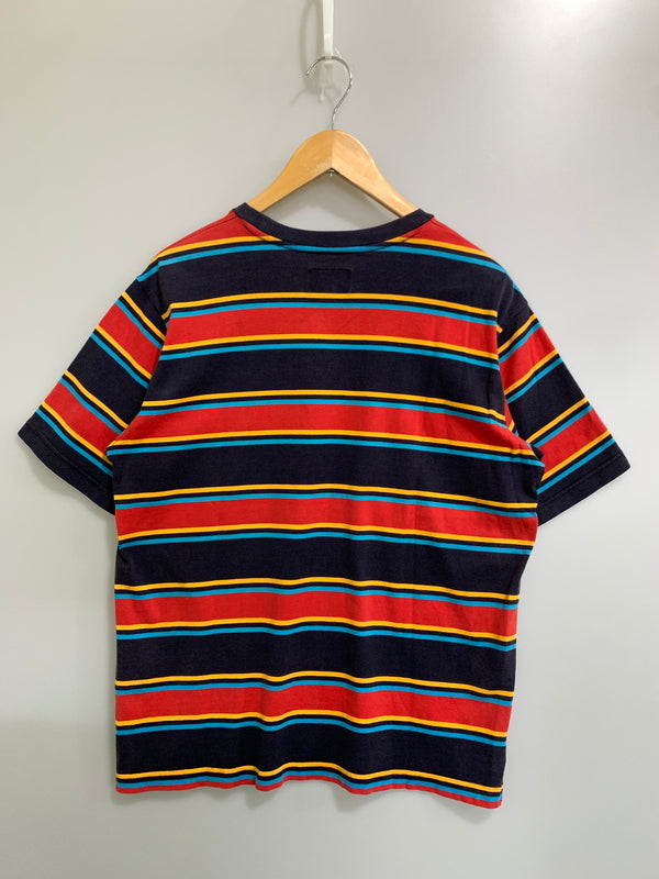 【中古品】【メンズ】 SUPREME シュプリーム MULTI STRIPE SS TOP 半袖Tシャツ ショートスリーブ 149-260718-AS-32-min サイズ：M 万代Net店