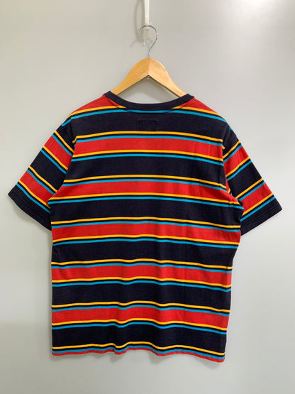 【中古品】【メンズ】 SUPREME シュプリーム MULTI STRIPE SS TOP 半袖Tシャツ ショートスリーブ 149-260718-AS-32-min サイズ：M 万代Net店