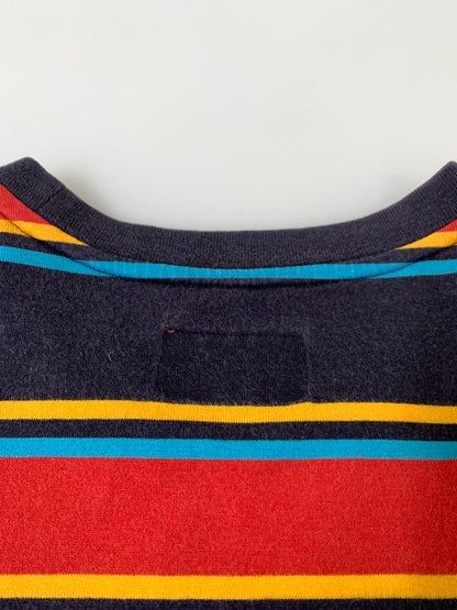 【中古品】【メンズ】 SUPREME シュプリーム MULTI STRIPE SS TOP 半袖Tシャツ ショートスリーブ 149-260718-AS-32-min サイズ：M 万代Net店