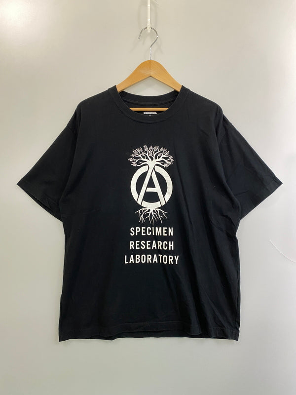 【中古品】【メンズ】 NEIGHBORHOOD ネイバーフッド SRL TEE 半袖Tシャツ ボタニカル プリント メンズ トップス 142-260717-em-33-min サイズ：M カラー：ブラック 万代Net店