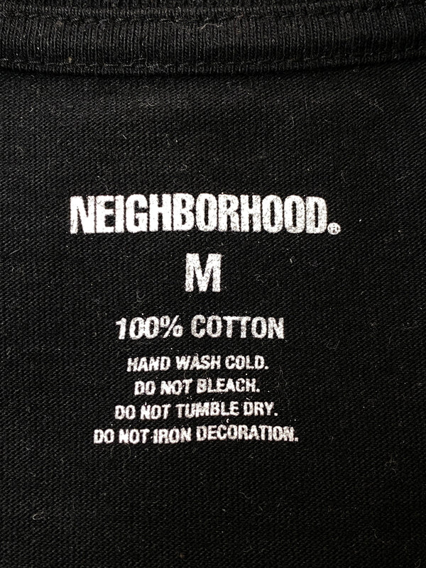 【中古品】【メンズ】 NEIGHBORHOOD ネイバーフッド SRL TEE 半袖Tシャツ ボタニカル プリント メンズ トップス 142-260717-em-33-min サイズ：M カラー：ブラック 万代Net店