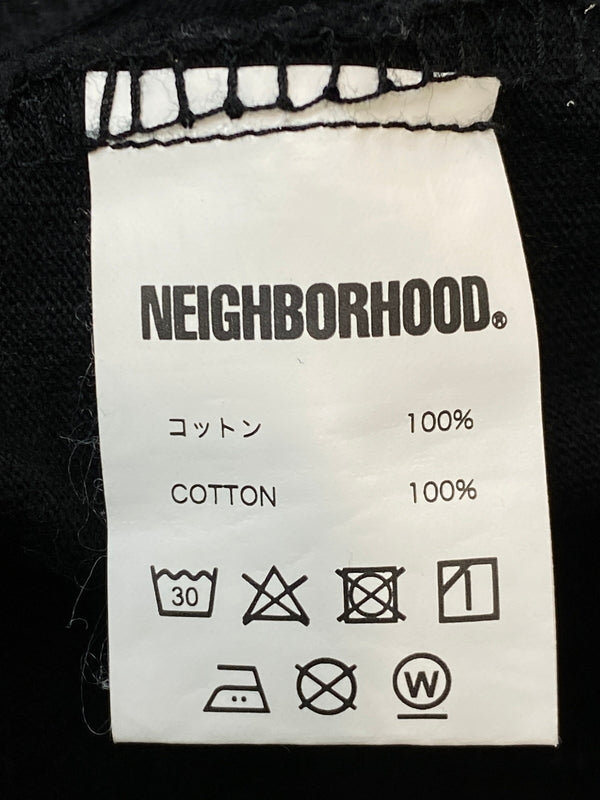 【中古品】【メンズ】 NEIGHBORHOOD ネイバーフッド SRL TEE 半袖Tシャツ ボタニカル プリント メンズ トップス 142-260717-em-33-min サイズ：M カラー：ブラック 万代Net店