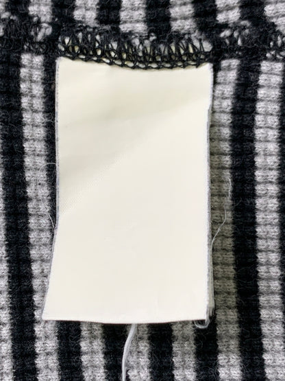 【中古品】【メンズ】 NEIGHBORHOOD ネイバーフッド BORDER WAFFLE T ボーダー ワッフル 長袖 Tシャツ メンズ トップス 142-260717-em-22-min サイズ：2 カラー：ブラック/グレー 万代Net店
