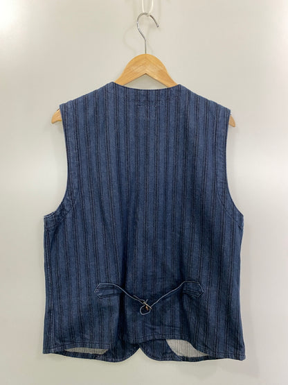 【中古品】【メンズ】 GRAPHZERO グラフゼロ DENIM VEST デニムベスト トップス 145-260715-yn-32-min サイズ：L カラー：インディゴ 万代Net店