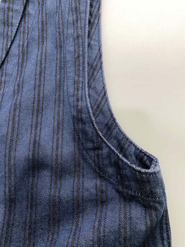 【中古品】【メンズ】 GRAPHZERO グラフゼロ DENIM VEST デニムベスト トップス 145-260715-yn-32-min サイズ：L カラー：インディゴ 万代Net店