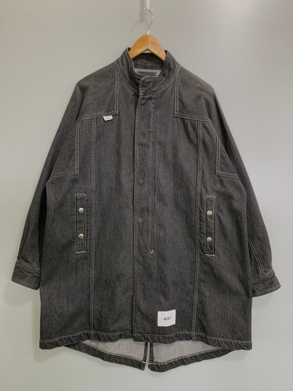 【中古品】【メンズ】 WTAPS ダブルタップス THOMPSON COTTON DENIM JACKET 211WVDT-JKM02 トンプソン コットンデニムジャケット メンズ アウター 142-260717-em-03-min サイズ：1 カラー：インディゴブラック 万代Net店