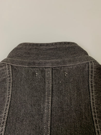 【中古品】【メンズ】 WTAPS ダブルタップス THOMPSON COTTON DENIM JACKET 211WVDT-JKM02 トンプソン コットンデニムジャケット メンズ アウター 142-260717-em-03-min サイズ：1 カラー：インディゴブラック 万代Net店