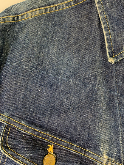 【中古品】【メンズ】 LEE リー 101-J DENIM JACKET 70'S デニム ジャケット メンズ Gジャン アウター 70年代 ヴィンテージ 146-260717-em-04-min サイズ：46 カラー：インディゴブルー 万代Net店