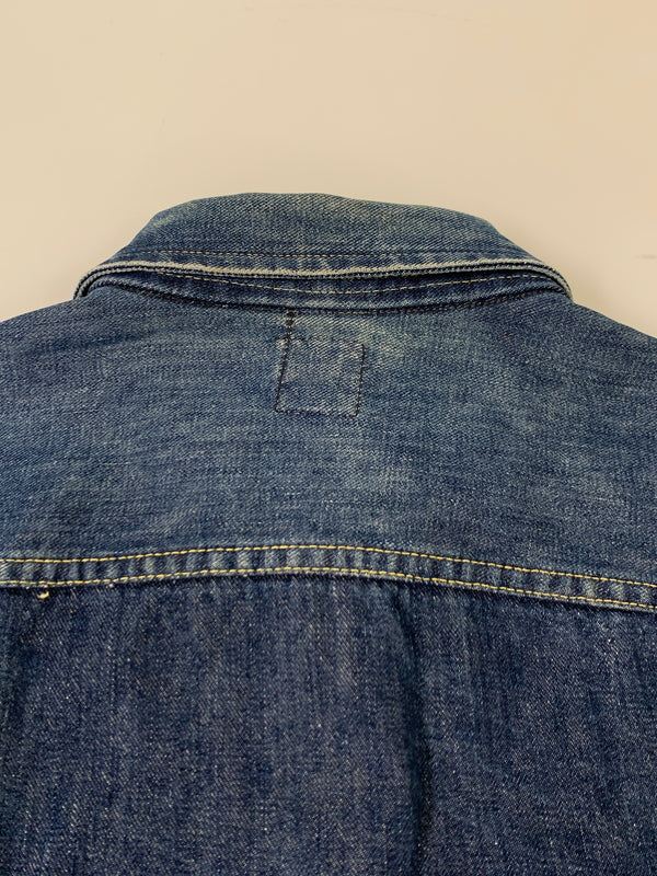 【中古品】【メンズ】 LEE リー 101-J DENIM JACKET 70'S デニム ジャケット メンズ Gジャン アウター 70年代 ヴィンテージ 146-260717-em-04-min サイズ：46 カラー：インディゴブルー 万代Net店