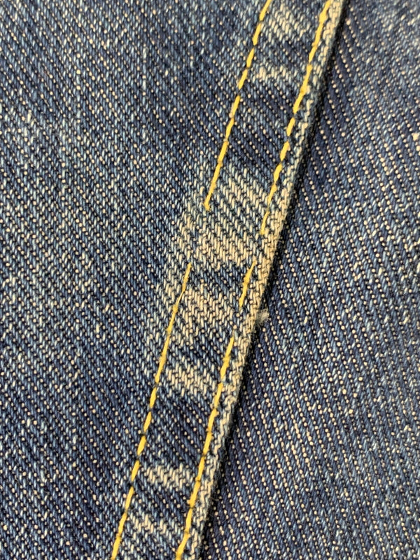 【中古品】【メンズ】 LEE リー 101-J DENIM JACKET 70'S デニム ジャケット メンズ Gジャン アウター 70年代 ヴィンテージ 146-260717-em-04-min サイズ：46 カラー：インディゴブルー 万代Net店