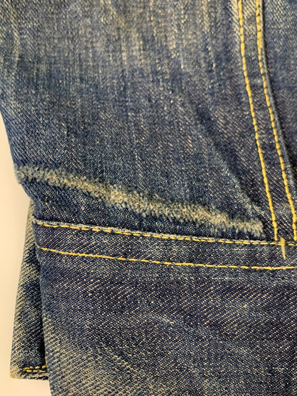 【中古品】【メンズ】 LEE リー 101-J DENIM JACKET 70'S デニム ジャケット メンズ Gジャン アウター 70年代 ヴィンテージ 146-260717-em-04-min サイズ：46 カラー：インディゴブルー 万代Net店