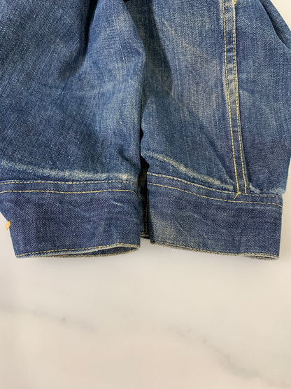 【中古品】【メンズ】 LEE リー 101-J DENIM JACKET 70'S デニム ジャケット メンズ Gジャン アウター 70年代 ヴィンテージ 146-260717-em-04-min サイズ：46 カラー：インディゴブルー 万代Net店