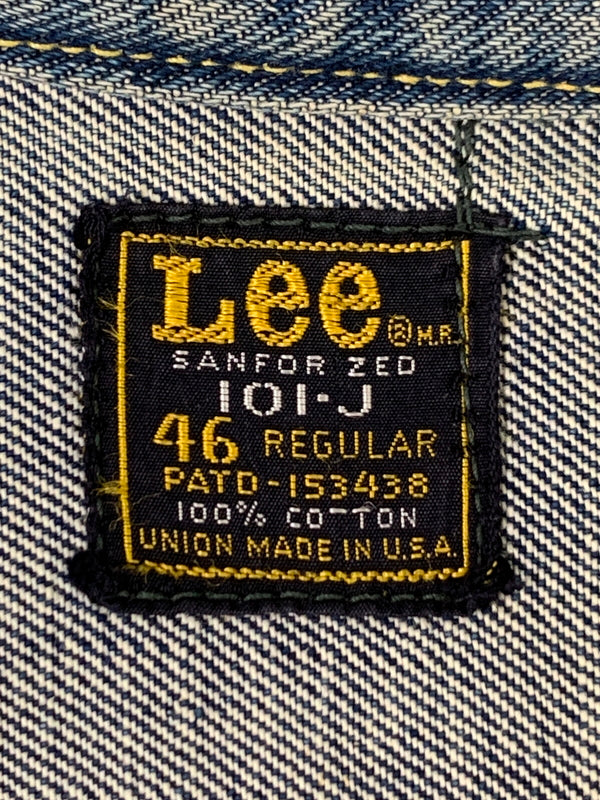 【中古品】【メンズ】 LEE リー 101-J DENIM JACKET 70'S デニム ジャケット メンズ Gジャン アウター 70年代 ヴィンテージ 146-260717-em-04-min サイズ：46 カラー：インディゴブルー 万代Net店