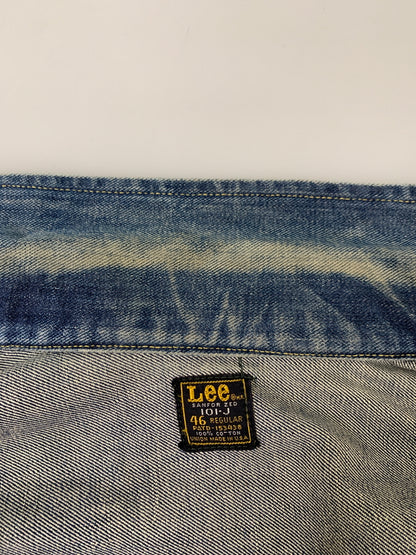 【中古品】【メンズ】 LEE リー 101-J DENIM JACKET 70'S デニム ジャケット メンズ Gジャン アウター 70年代 ヴィンテージ 146-260717-em-04-min サイズ：46 カラー：インディゴブルー 万代Net店