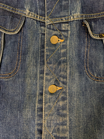 【中古品】【メンズ】 LEE リー 101-J DENIM JACKET 70'S デニム ジャケット メンズ Gジャン アウター 70年代 ヴィンテージ 146-260717-em-04-min サイズ：46 カラー：インディゴブルー 万代Net店