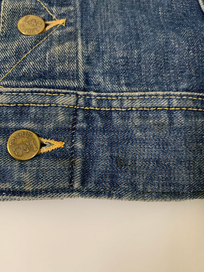 【中古品】【メンズ】 LEE リー 101-J DENIM JACKET 70'S デニム ジャケット メンズ Gジャン アウター 70年代 ヴィンテージ 146-260717-em-04-min サイズ：46 カラー：インディゴブルー 万代Net店