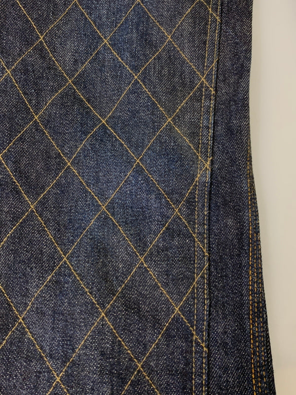 【中古品】【メンズ】 WESTRIDE ウエストライド DOUBLE KNEE DENIM PANTS ウエストライド ダブルニー デニムパンツ メンズ ボトムス ジーンズ 156-260717-em-19-min サイズ：34 カラー：インディゴ 万代Net店